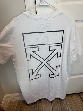 OFF WHITE- White Graphic Men's T-Shirt